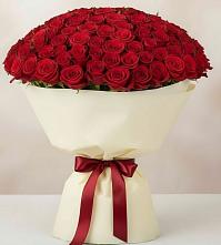 Букет 101 Красная роза Милано в Коршево