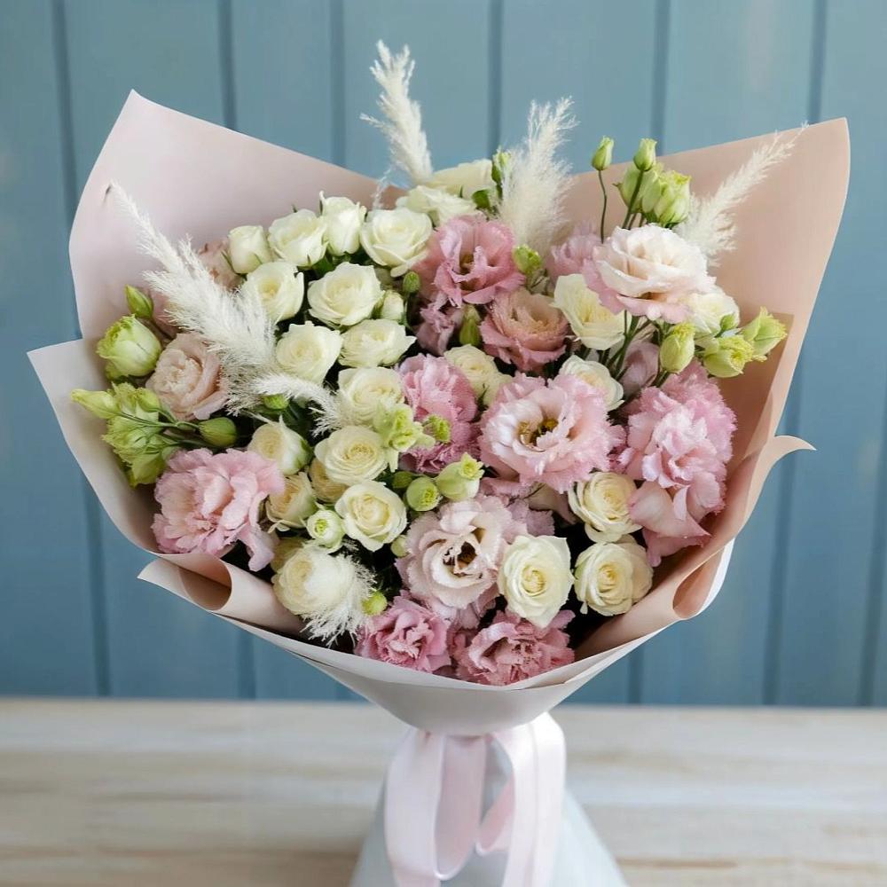 Букет цветов из: Альстромерии и Розы в Коршево