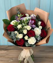 Букет цветов из:  Розы и Альстромерии в Коршево