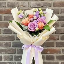 Букет цветов из:  Лизиантусы и Розы #REPLACE_PRED# Коршево