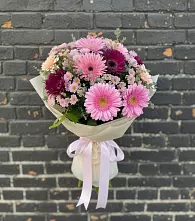 Букет цветов из:  Герберы и Хризантемы в Коршево