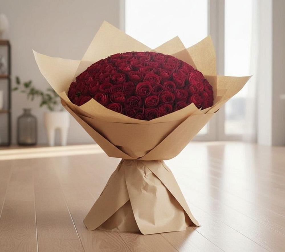 Букет 101 Красная роза в Коршево