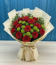 Букет цветов из:  Розы и Хризантемы в Коршево