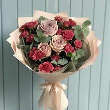 Букет цветов из:  Гвоздики и Розы в Коршево