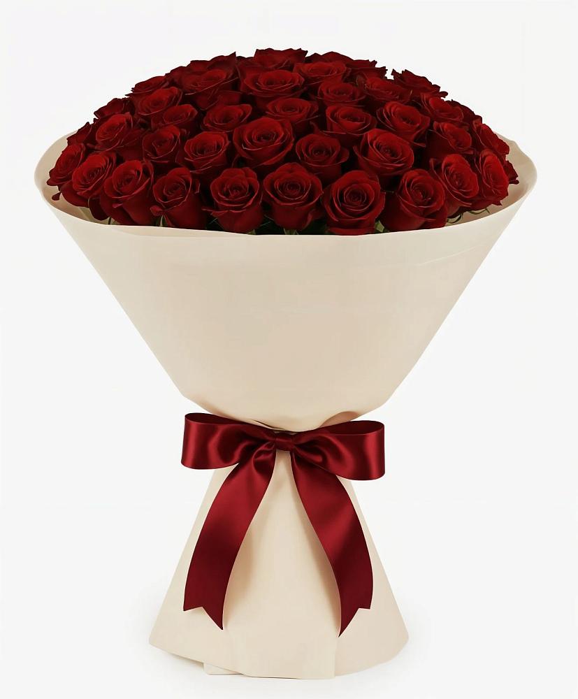 Букет 101 Бордовая роза Блэк Бакарра в Коршево