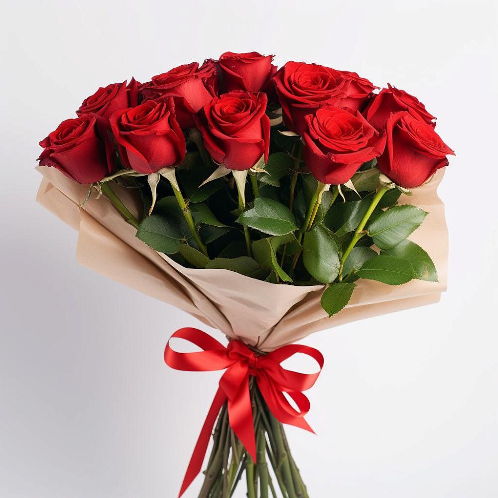 Букет 11 Красных роз Эдлесс Лав в Коршево