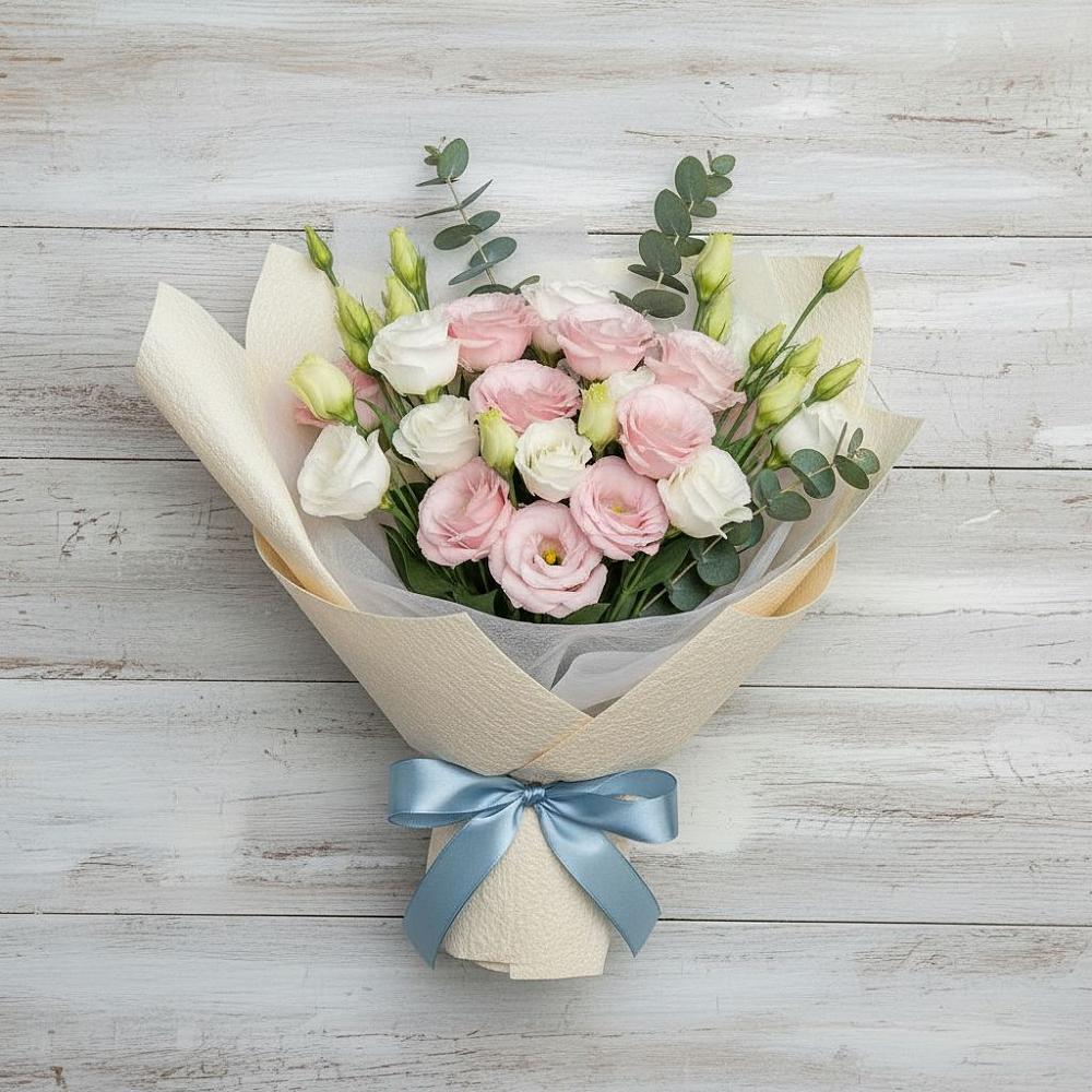 Букет цветов из: Лизиантусы в Коршево